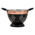 Orsina Prescott Medium Charcoal and Copper Colander Pasta Strainer