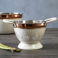Orsina Prescott Small Cream and Copper Colander – Kitchen Food Prep