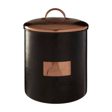 Orsina Prescott Bread Bin – Sleek Black Metal Countertop Storage Box