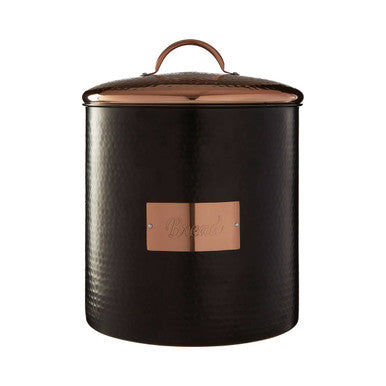 Orsina Prescott Bread Bin – Sleek Black Metal Countertop Storage Box