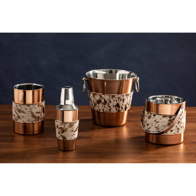 Orsina Albany Champagne Bucket – Copper-Gold Wine Chiller with Handles