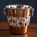 Orsina Albany Champagne Bucket – Copper-Gold Wine Chiller with Handles