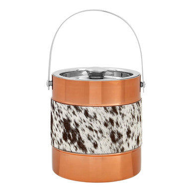 Orsina Albany Ice Bucket – Insulated Copper-Gold Barware with Lid