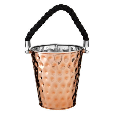 Orsina Miressa Copper Party Bucket – Medium Wine Chiller with Rope Handle