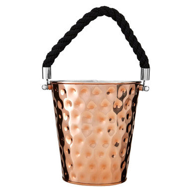Orsina Miressa Copper Party Bucket – Medium Wine Chiller with Rope Handle