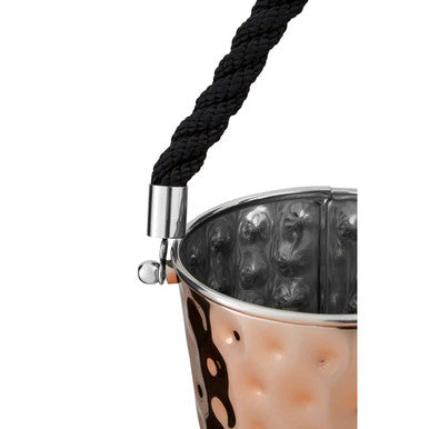 Orsina Miressa Copper Party Bucket – Medium Wine Chiller with Rope Handle