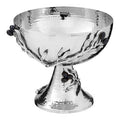 Orsina Miressa Grapes Fruit Bowl – Hammered Metal Pedestal Bowl