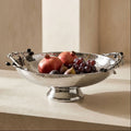 Orsina Miressa Silver Grapes Fruit Bowl – Hammered Stainless Steel