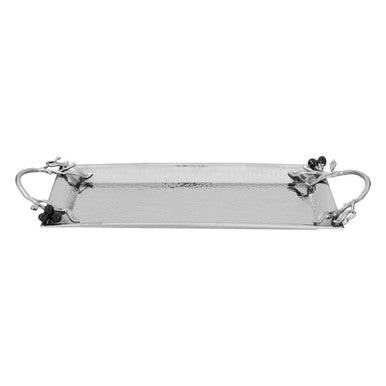 Orsina Miressa Small Grapes Tray – Hammered Stainless Steel Server
