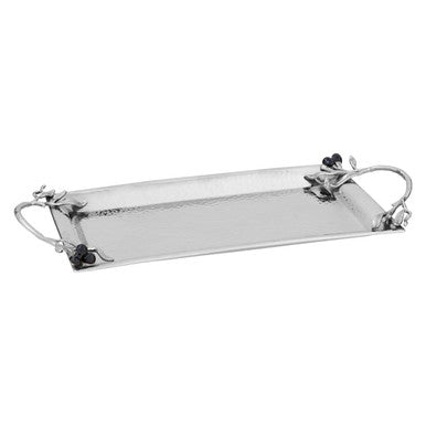 Orsina Miressa Small Grapes Tray – Hammered Stainless Steel Server