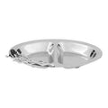 Orsina Miressa 2-Section Serving Dish – Silver Divided Server