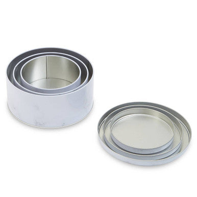 Orsina White Marble Effect Storage Tins | Set of 3 Kitchen Canisters