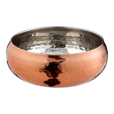Orsina Miressa Rose Gold Hammered Small Bowl | Decorative Serving Dish