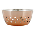 Orsina Hollis Hearts Rose Gold Decorative Fruit Bowl – Heart Cutouts