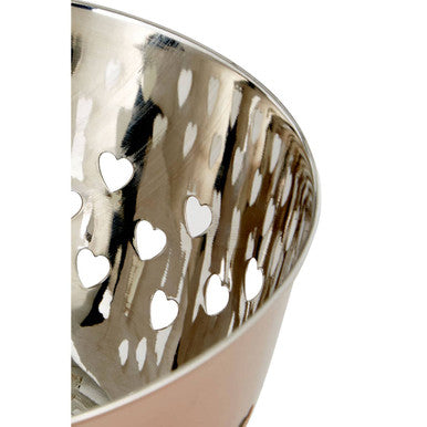 Orsina Hollis Hearts Rose Gold Decorative Fruit Bowl – Heart Cutouts