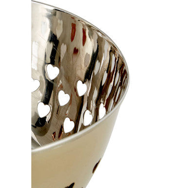 Orsina Hollis Hearts Gold Decorative Fruit Bowl – Heart Cutout Design