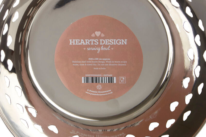 Orsina Hollis Hearts Ivory Decorative Bowl – Modern Ceramic Fruit Bowl