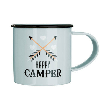 Orsina 350ml Happy Camper Mug – Blue Durable Outdoor Design