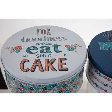 Orsina Paice Pretty Things Round Cake Tins – Set of 2 Floral Storage