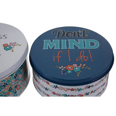 Orsina Paice Pretty Things Round Cake Tins – Set of 2 Floral Storage
