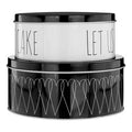 Orsina Heartlines Cake Storage Tins – Set of 2 Monochrome Nesting Tins
