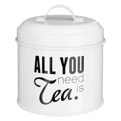 Orsina Pun and Games Set of 3 Round Tea Coffee Sugar Canisters