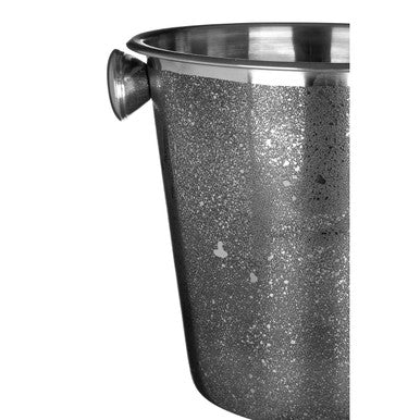 Orsina Silver Wine Bucket – Textured Tapered Champagne Chiller