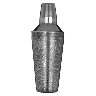 Orsina Glitter Effect Cocktail Shaker – Silver Cobbler Shaker with Strainer