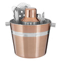 Orsina Mixology 7 Piece Cocktail Bar Set – Rose Gold Ribbed Finish