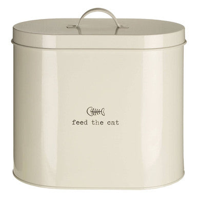 Orsina Adore Pets Cat Food Storage Bin with Scoop, Cream - 6.5L