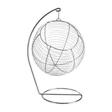 Orsina Emery Hanging Fruit Basket – 2-Tier Chrome Wire Kitchen Storage