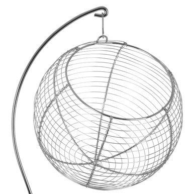 Orsina Emery Hanging Fruit Basket – 2-Tier Chrome Wire Kitchen Storage