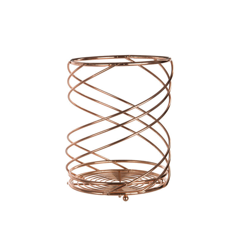 Orsina Kuper Gold Metal Wire Utensil Holder – Modern Kitchen Organizer