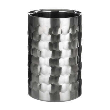 Orsina Honey Bee Wine Cooler | Double-Walled Silver Honeycomb Design