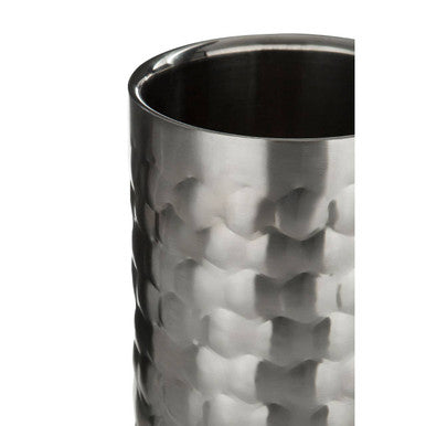 Orsina Honey Bee Wine Cooler | Double-Walled Silver Honeycomb Design