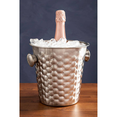 Orsina Honey Bee Wine Cooler | Stainless Steel Honeycomb Ice Bucket