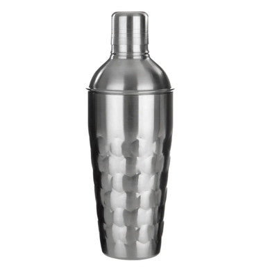 Orsina Honey Bee Cocktail Shaker – Silver Honeycomb Textured Barware