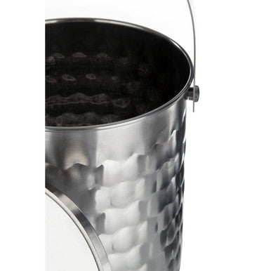 Orsina Honey Bee Silver Ice Bucket – Honeycomb Pattern with Lid