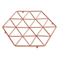 Orsina Vertex Copper Trivet – Geometric Wire Heat Resistant Stand