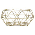 Orsina Vertex Gold Fruit Basket – Modern Wire Bowl for Kitchen Decor