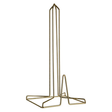 Orsina Vertex Gold Kitchen Roll Holder – Geometric Paper Towel Stand