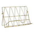 Orsina Vertex Gold Finish Cookbook Stand | Folding Recipe & Tablet Holder