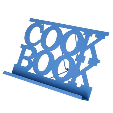 Orsina Alpha Cook Book Stand – Blue Metal Tablet & Recipe Holder