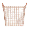 Orsina Vertex Copper Plated Wire Basket – Modern Home Storage Organizer