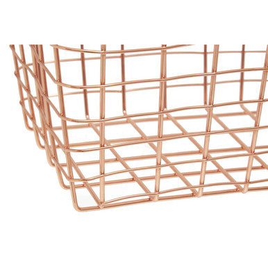 Orsina Vertex Gold Rectangular Wire Basket – Modern Home Storage