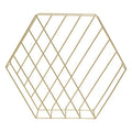 Orsina Vertex Hexagonal Basket – Gold Wire Storage & Home Organizer