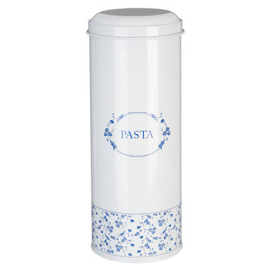 Orsina Blue Rose Pasta Canister – Ceramic Floral Kitchen Storage Jar