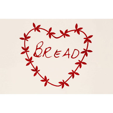 Orsina Anglaise Bread Bin – Vintage Cream and Red Kitchen Food Storage
