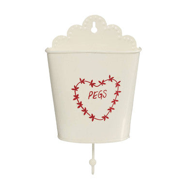 Orsina Anglaise Peg Holder – Vintage Metal Wall Laundry Storage