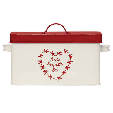 Orsina Anglaise Housekeepers Box – Cream Metal Cleaning Storage Caddy